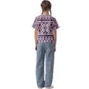 Illustration Ukrainian Folk Seamless Pattern Ornament Kids  Cuff Sleeve Scrunch Bottom Tee View2