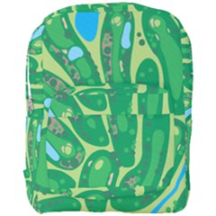 Golf Course Par Golf Course Green Full Print Backpack by Cowasu
