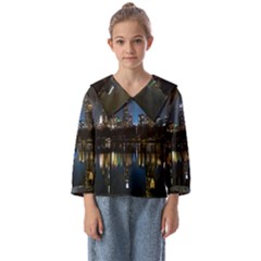 New York Night Central Park Skyscrapers Skyline Kids  Sailor Shirt by Cowasu
