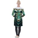 Bull Star Sign Longline Hooded Cardigan View2