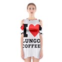 I love lungo coffee  Shoulder Cutout One Piece Dress View1