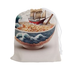 Noodles Pirate Chinese Food Food Drawstring Pouch (2xl) by Ndabl3x