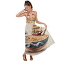 Noodles Pirate Chinese Food Food Backless Maxi Beach Dress View1