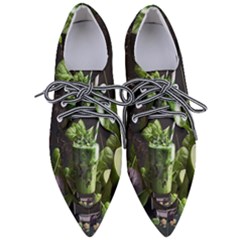 Drink Spinach Smooth Apple Ginger Pointed Oxford Shoes by Ndabl3x
