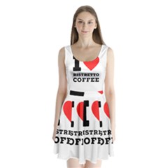 I Love Ristretto Coffee Split Back Mini Dress  by ilovewhateva