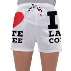 I Love Latte Coffee Sleepwear Shorts by ilovewhateva