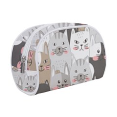 Cute Cats Seamless Pattern Make Up Case (small) by Wav3s