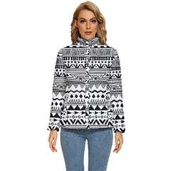 Boho-style-pattern Women s Puffer Bubble Jacket Coat by Wav3s