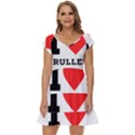 I love cruller Short Sleeve Tiered Mini Dress View1