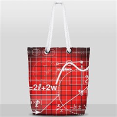 Geometry Mathematics Cube Full Print Rope Handle Tote (small) by Ndabl3x