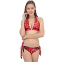 Geometry Mathematics Cube Tie It Up Bikini Set View1