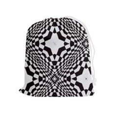 Tile Repeating Pattern Texture Drawstring Pouch (xl) by Ndabl3x