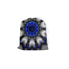 Kaleidoscope Abstract Round Drawstring Pouch (small) by Ndabl3x