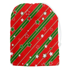 Christmas Paper Star Texture Drawstring Pouch (3xl) by Ndabl3x