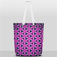 Digital Art Artwork Abstract Full Print Rope Handle Tote (small) by Ndabl3x