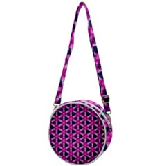 Digital Art Artwork Abstract Crossbody Circle Bag by Ndabl3x