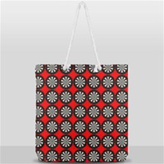 Dart Board Target Game Full Print Rope Handle Tote (large) by Ndabl3x