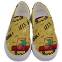 Childish-seamless-pattern-with-dino-driver Men s Canvas Slip Ons View1