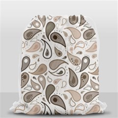 Paisley Pattern Background Graphic Drawstring Bag (small) by Vaneshop