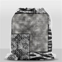 Background Pattern Geometric Design Drawstring Bag (small) by Vaneshop
