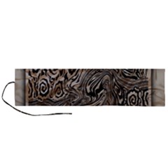 Zebra Abstract Background Roll Up Canvas Pencil Holder (l) by Vaneshop