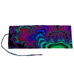 Abstract Piece Color Roll Up Canvas Pencil Holder (s) by Vaneshop