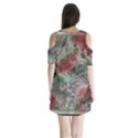 Design Pattern Scarf Gradient Shoulder Cutout Velvet One Piece View2