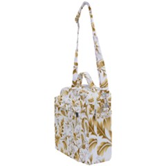 Flowers Gold Floral Crossbody Day Bag by Vaneshop