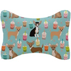 Chihuahua Bubble Kawaii Boba Tea Cute Dog Seat Head Rest Cushion by Wav3s