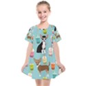 Chihuahua Bubble Kawaii Boba Tea Cute Dog Kids  Smock Dress View1