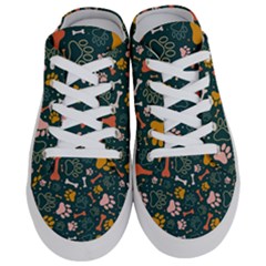 Dog Paw Colorful Fabrics Digitally Half Slippers by Wav3s
