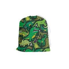 Dino Kawaii Drawstring Pouch (medium) by Wav3s