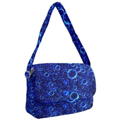 Blue Bubbles Abstract Courier Bag by Vaneshop