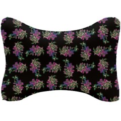 Midnight Noir Garden Chic Pattern Seat Head Rest Cushion by dflcprintsclothing