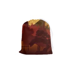 Japan Art Illustration Drawstring Pouch (small) by Grandong