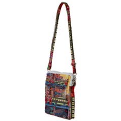 The City Style Bus Fantasy Architecture Art Multi Function Travel Bag by Grandong