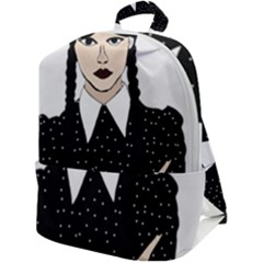 Wednesday Addams Zip Up Backpack by Fundigitalart234