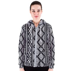 Tribal African Pattern Women s Zipper Hoodie by Cowasu
