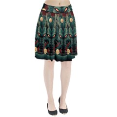 Dragon Art Pleated Skirt by Cowasu