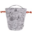 Vintage Cartography Atlas Nautical Map Drawstring Bucket Bag View1
