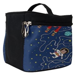 Cat Cosmos Cosmonaut Rocket Make Up Travel Bag (small) by Cowasu