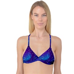 Realistic Night Sky With Constellations Reversible Tri Bikini Top by Cowasu