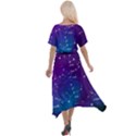 Realistic Night Sky With Constellations Cross Front Sharkbite Hem Maxi Dress View2