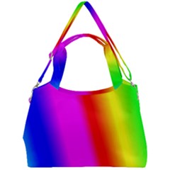 Multi Color Rainbow Background Double Compartment Shoulder Bag by Amaryn4rt