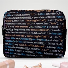 Close Up Code Coding Computer Make Up Pouch (large) by Amaryn4rt