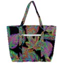 Autumn Pattern Dried Leaves Zip Up Canvas Bag View3