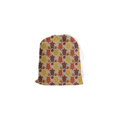 Sea Turtle Sea Life Pattern Drawstring Pouch (xs) by Dutashop
