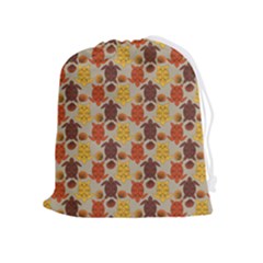 Sea Turtle Sea Life Pattern Drawstring Pouch (xl) by Dutashop