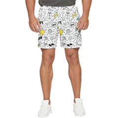Set-cute-colorful-doodle-hand-drawing Men s Runner Shorts by uniart180623