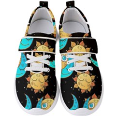 Seamless-pattern-with-sun-moon-children Men s Velcro Strap Shoes by uniart180623